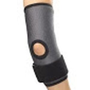AIRWAY 0420-L ELBOW SLEEVE WITH STRAP CHARCOAL LARGE, Each