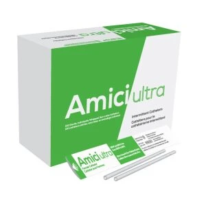 Amici Ultra 7616 – 7″ Female Intermittent Catheters, 16 French, Box of 100