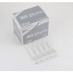 BD 301629 Needle Hypodermic 27G x 1.5" RB Sterile Bx/100