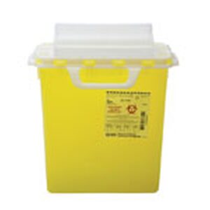 BD-303051 Collector SHARPS NESTABLE PE 11.3 ltr Yellow HORIZ DROP EA (CS/10)