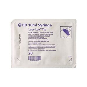 BD 309702 Syringe, 3mL, Luer Slip Tp, Sterile Convenience Tray Pak BX/25 (309702)