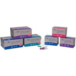 BD 324704 INSULIN Syringe W/ NEEDLE, 29G X 1/2", 1CC (Box of 200)