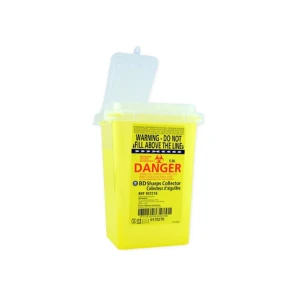 BD 367216 ECLIPSE SHARPS COLLECTOR 1 QT w/SAFETY GUARD PORT P18, Case of 60