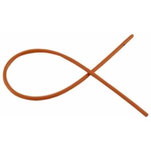 MedRx 65-5018 Red Plastic Rob-Nel Catheter | 18 French