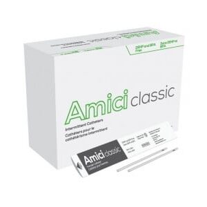 Amici 3608 – CLASSIC 7″ FEMALE INTERMITTENT CATHETER – 8 FRENCH, BOX OF 100