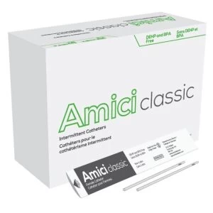 Amici 3608 - AMICI Classic 7" Female Intermittent Catheters, 8 Fr., Latex Free, DEHP & BpA Free PVC, No Adapter., BX 100