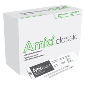 Amici 3610 - AMICI Classic 7" Female Intermittent Catheters, 10 Fr., Latex Free, DEHP & BpA Free PVC, No Adapter., BX 100