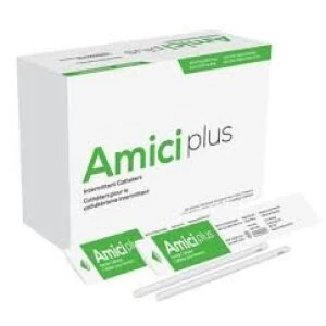 Amici 5608 - AMICI Plus 7" Female Intermittent Catheters, 8 Fr., Smooth Low-Profile Eyelets, Latex Free, DEHP & BpA Free PVC, No Adapter., BX 100