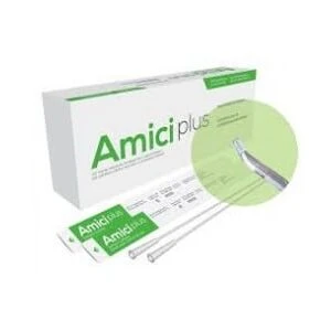 Amici 5712 Plus – 16″ Tiemann Tip Intermittent Catheters, 12 French, Box of 100