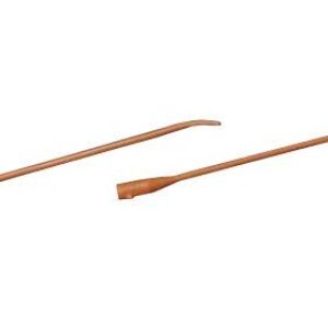 Bard 010116 - BARDAM 16Fr, 16" Coude Red Rubber Catheter, Tiemann Model. One Eye., BX 12