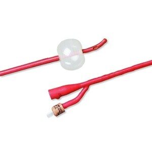 Bard 0102L18 - BARDEX Lubricath, 18Fr, 5cc Coude Red Latex Cath, Hydrogel Coating(TiemannStyle), BX 12