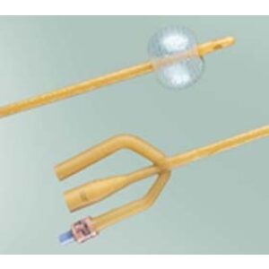 Bard 0102SI14 - BARDEX Foley Catheter, Infection Control, 2-Way CoudeTiemann 14 Fr 5cc, BX 12