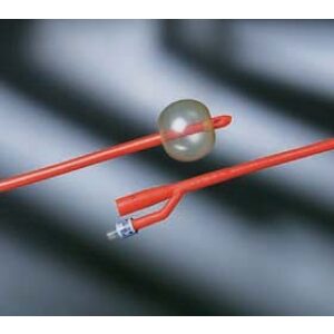 Bard 0196L20 - BARDEX Lubricath, 20Fr, 5cc Cath, Red Latex, Hydrogel Coating, BX 12