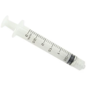 Terumo SS-03L Hypodermic Syringe 3cc, Luer-Lok, 100/bx, bx