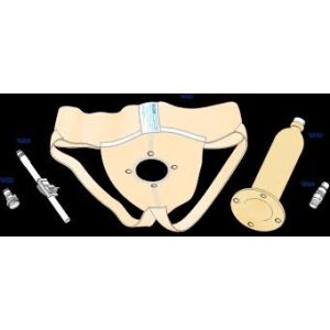 Urocare 4400 - Male Urinal Kit, Std (# 4420 & # 4410)Garment,Snap In Sheath,Valve,Clamp,Adptr, KIT