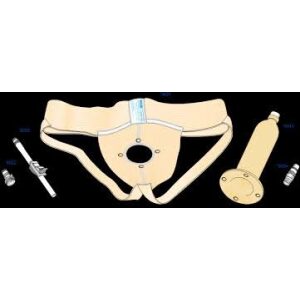 Urocare 4401 - Male Urinal Kit, Lge (# 4421 & #4410) Garment, Snap-In Sheath,Vale,Clamp,Adptr., KIT