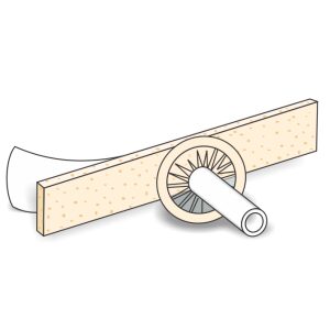 Urocare 511235 - Uro-Con 2" Tube LATEX Texas Style Male External Cath, Lge 35mm With Urofoam-1, BX 50