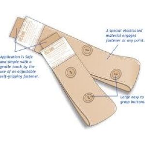 Urocare 6380 - Urocare Fitz All Leg Straps w/ Buttons for vinyl lag bags, EA
