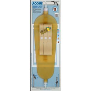 Urocare 9532 - Urocare Latex Leg Bag w Odor Guard, Large, 32 oz, 16"Long,5"Wide. 3/4" Wide Leg Straps ., EACH
